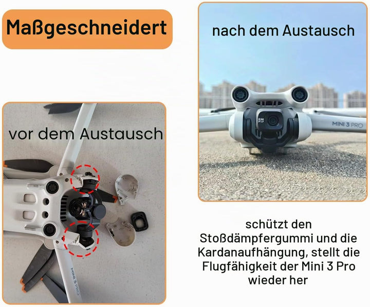 Ersatz Seitenabdeckung Reparaturteile für DJI Mini 3 Pro Gimbal Side Schutzrahmenabdeckung Zubehör （