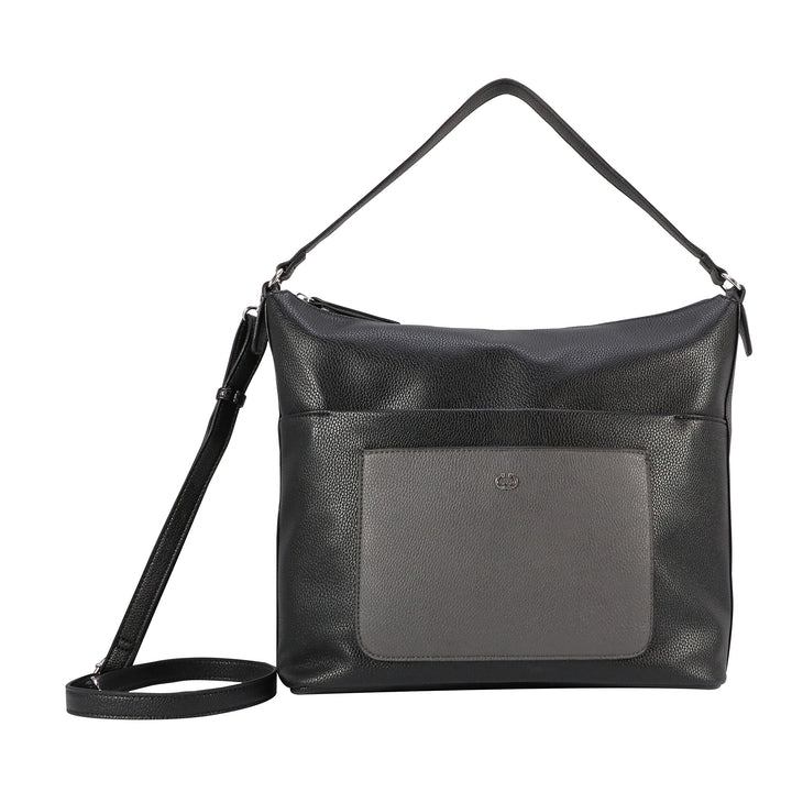 Gerry Weber - vistara hobo lhz Dunkelgrau Farbe:schwarz / Material:polyester,pu, Farbe:schwarz / Mat
