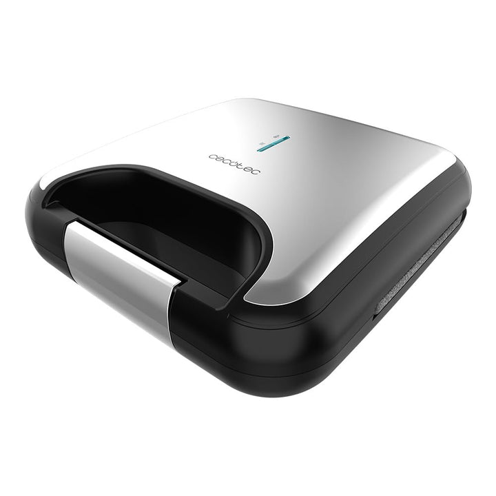 Cecotec Sandwichmaker Rock'nToast Classic +. 800 W, 2 Sandwiches mit Edelstahl-Finish, Dreieckige Pl