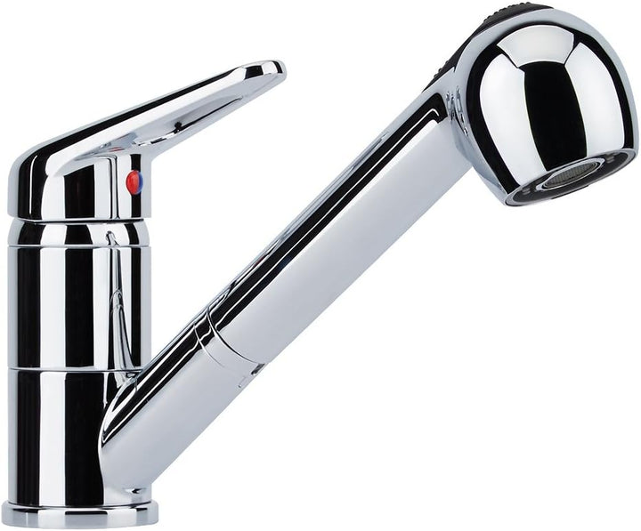 Franke Novara Plus Chrom Niederdruckarmatur mit Schlauchbrause Mischbatterie