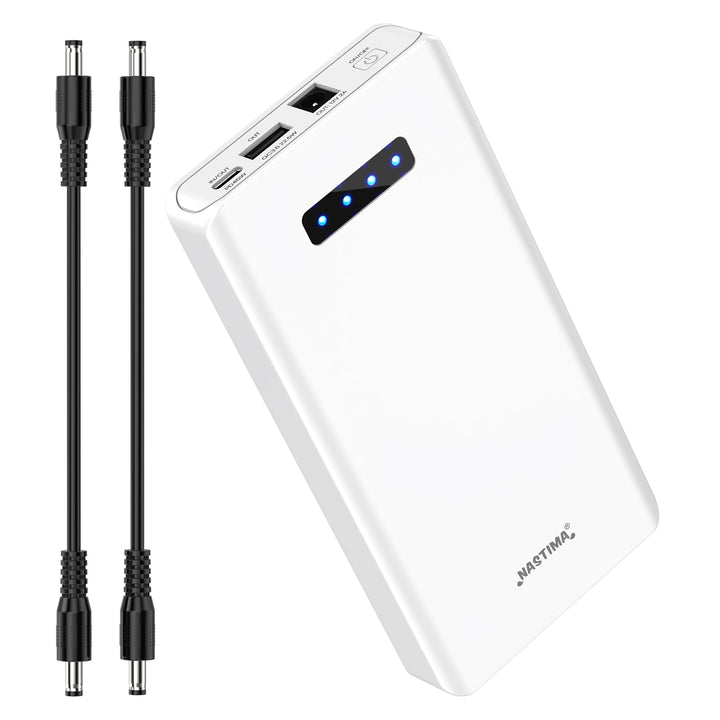 NASTIMA 12V Power Bank 5200mAh 56.16Wh Lithium-Ionen-Akku mit 12V DC Ausgang und 12V 5V USB-A QC3,0