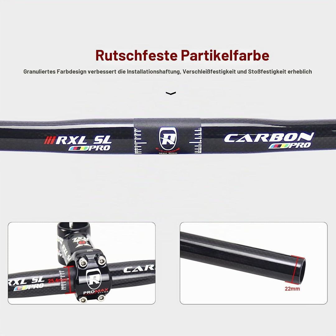riser lenker mountainbike RXL SL 25.4mm MTB lenker carbon downhill mountainbike lenker 3K glänzend s