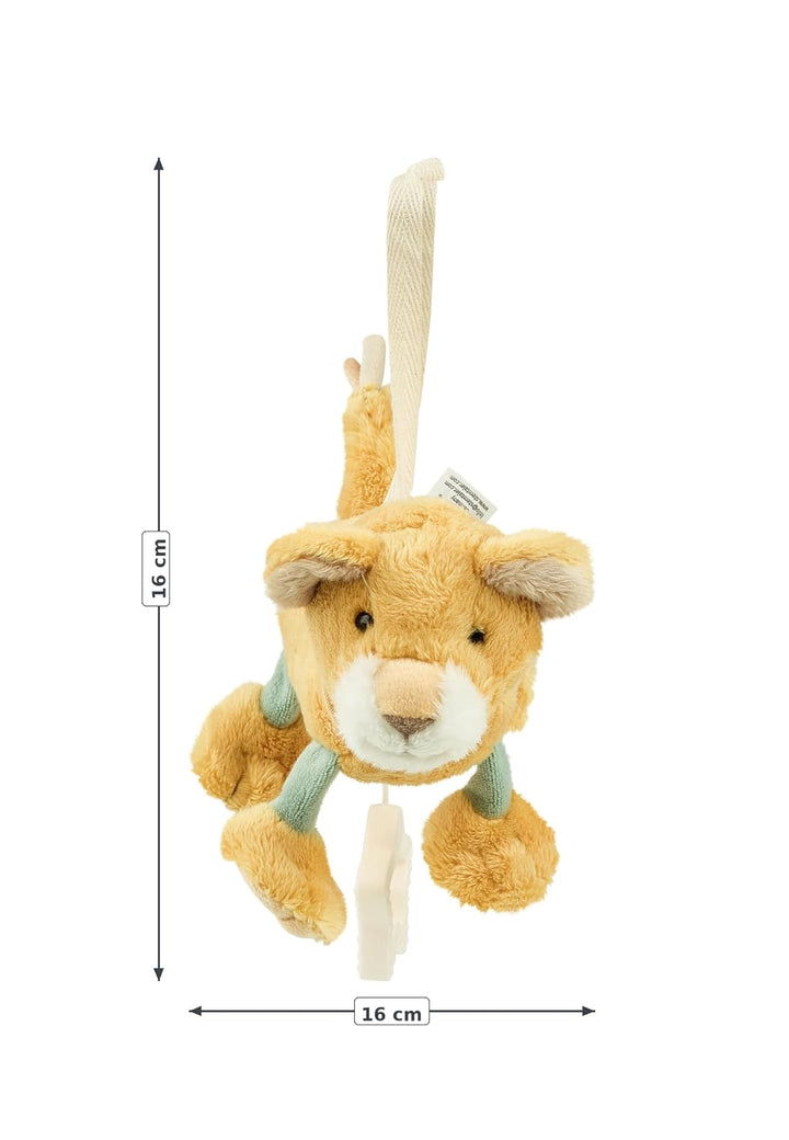 Sterntaler Spieluhr S Löwe Leo – kleine Spieluhr aus weichem Stoff – entnehmbares Spielwerk – Melodi