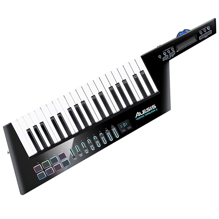 Alesis Vortex Wireless 2 | Kabelloser Hochleistungs USB / MIDI Keytar Controller sowie einem profess