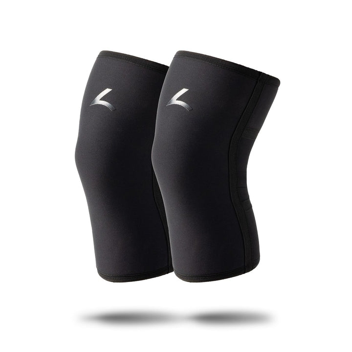 reeva Unisex-Adult Powerlifting Sleeves-7mm Knee Sleeve L Schwarz, L Schwarz