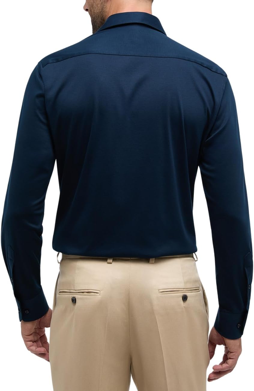 ETERNA Male Jersey Shirt unifarben MODERN FIT 40 Dunkelblau, 40 Dunkelblau
