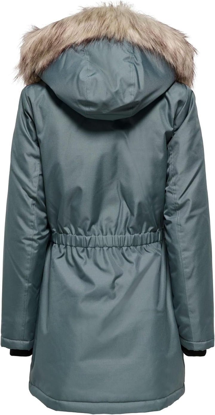 ONLY Female Langer Parka ONLIRIS Langer Parka XS Balsam Green, XS Balsam Green