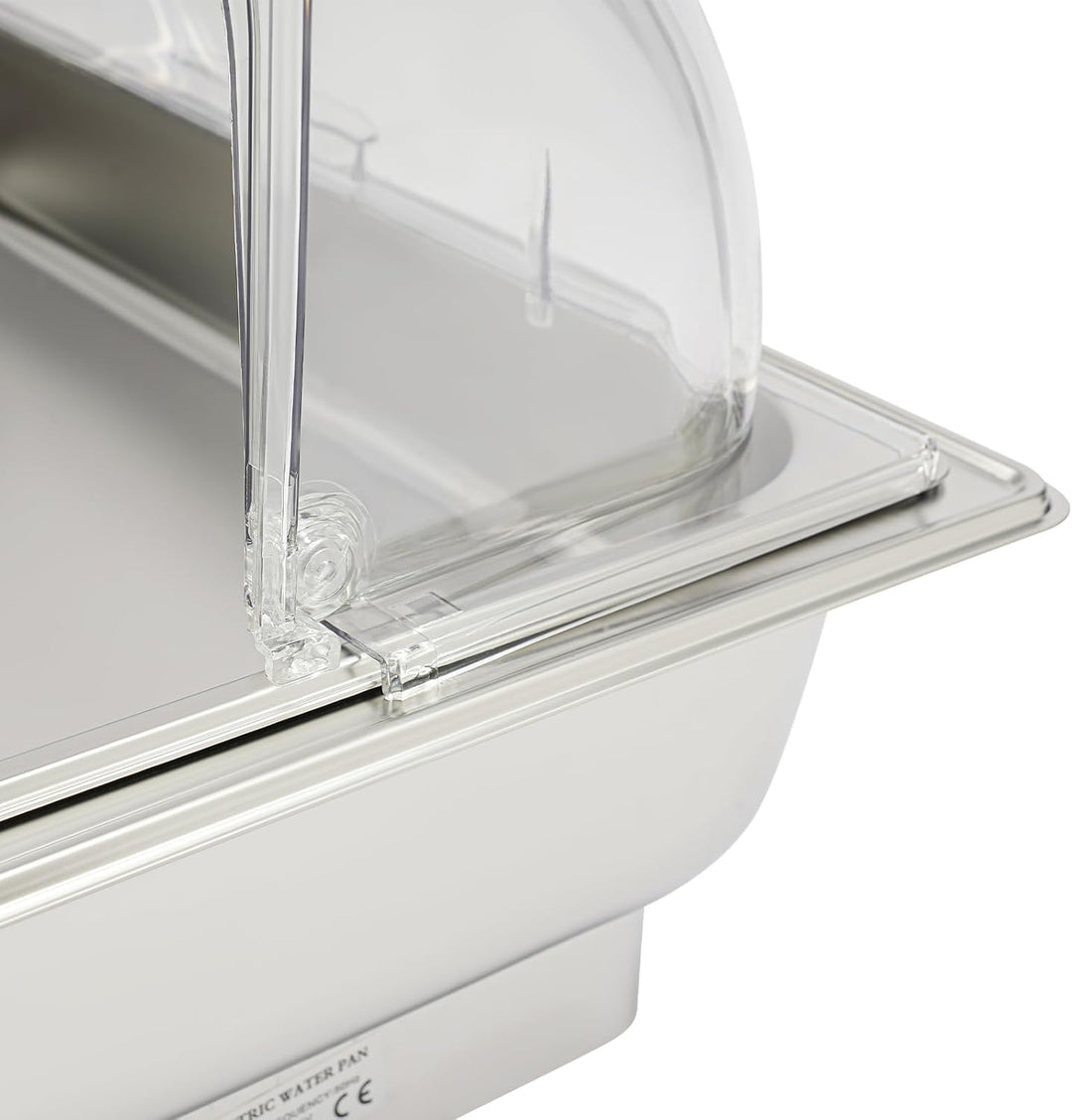 600W Chafing Dish Elektrisch Buffetwärmer Elektrisch Warmhaltebehälter Essen Wärmebehälter für Speis