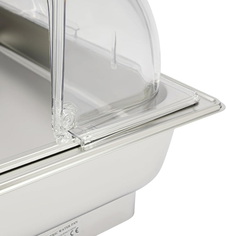 600W Chafing Dish Elektrisch Buffetwärmer Elektrisch Warmhaltebehälter Essen Wärmebehälter für Speis