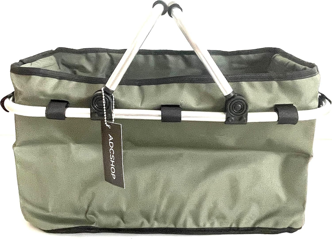 ADCSHOP - Pilzkorb und Pilzmesser Set zum Sammeln von Pilzen und Früchten - faltbar, strapazierfähig