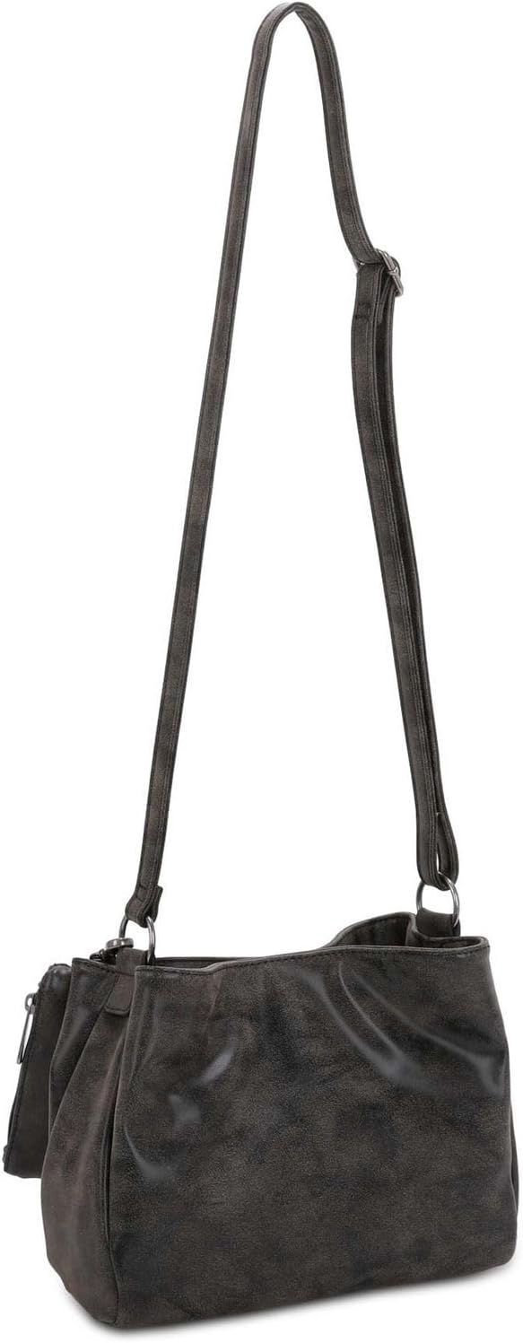 Fritzi aus Preussen Damen Split03 Vintage Black Idol Umhängetasche