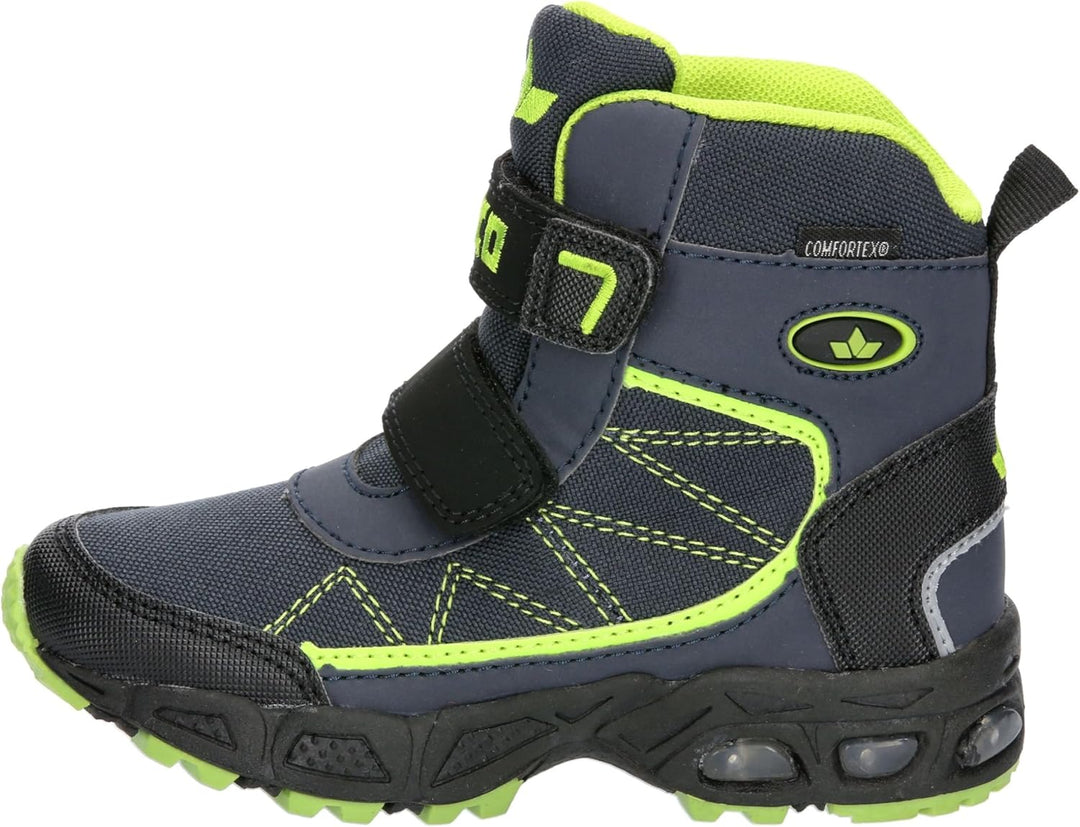 Lico Jungen Pelle V Blinky Stiefelette 25 EU Marine Schwarz Lemon, 25 EU Marine Schwarz Lemon
