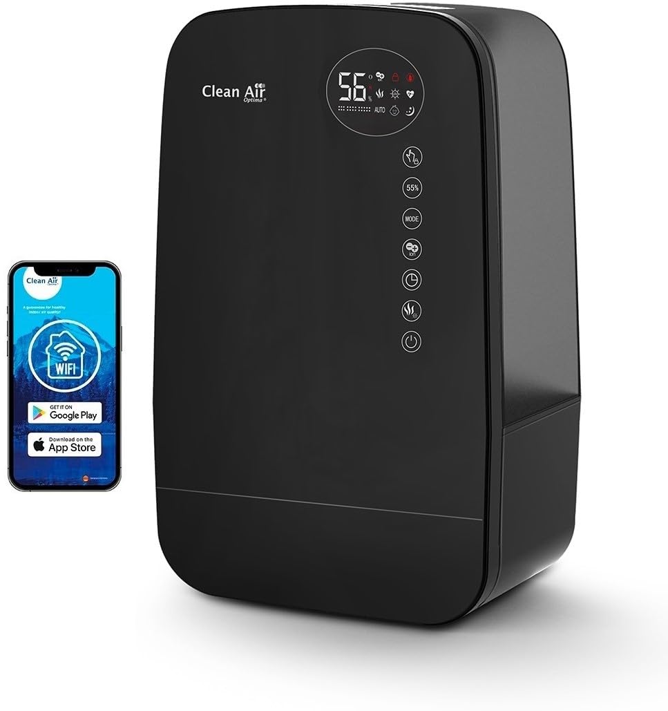 Luftbefeuchter mit Ionisator und Aromatherapie - Clean Air Optima CA-607B Smart - Befeuchtungsleistu