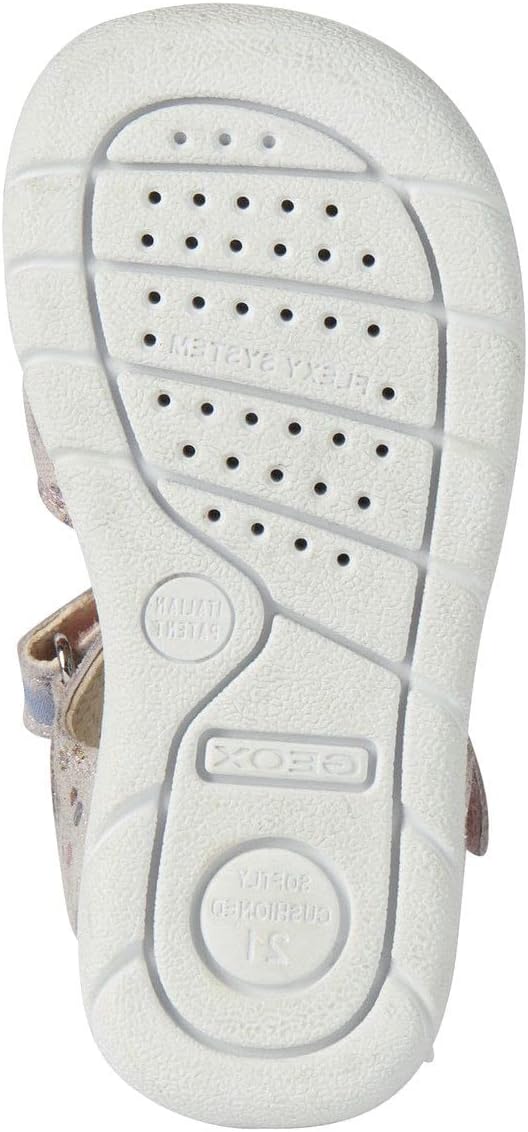 Geox Mädchen B Alul Girl Sandal, 25 EU Lt Rose Silver