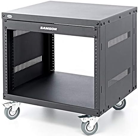 Samson SRK8 Rack 19 Zoll / 48,3 cm für 8 Einheiten, Schwarz & DIGITUS Professional DN-19 TRAY-1-400-