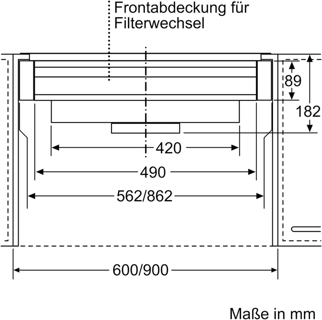 Bosch DWZ1IX1C6 Zubehör für Dunstabzüge, Clean Air Plus Umluftmodul, Made in Germany