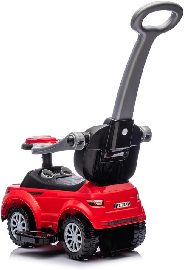 Billy Rutschauto mit Schiebestange Mora, Rot, Rot