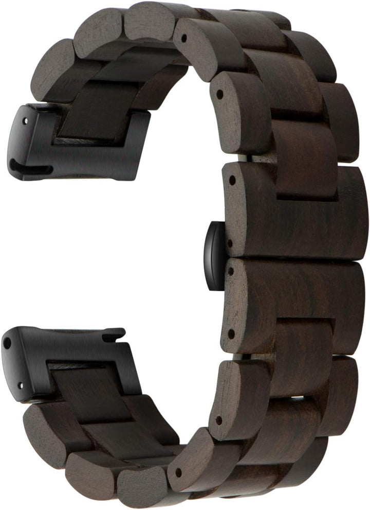 AIYIBEN Holzarmband 20mm kompatibel mit Samsung Galaxy Watch 42mm/Active/Active 2(40mm/44mm), Holzar