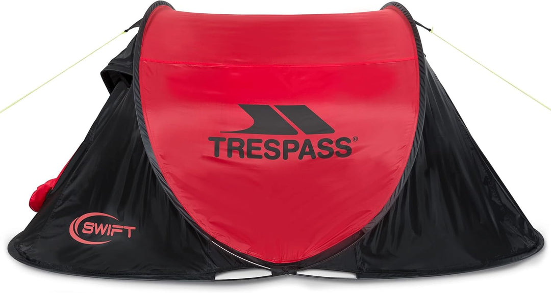Trespass Swift Pop-Up-Zelt für 2 Personen F/S Red/Black, F/S Red/Black