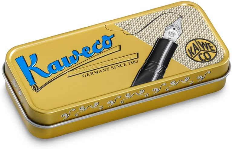 Kaweco Kugelschreiber LILIPUT Fireblue I Exklusiver Kuli für Standard D1 Minen inklusive Retro Metal