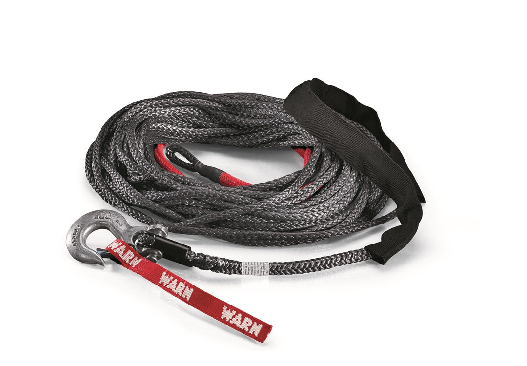 WARN Spydura 88468 Seilwinde, synthetisch, mit drehbarem Hakenende, 0,9 cm Durchmesser x 20,3 m Läng