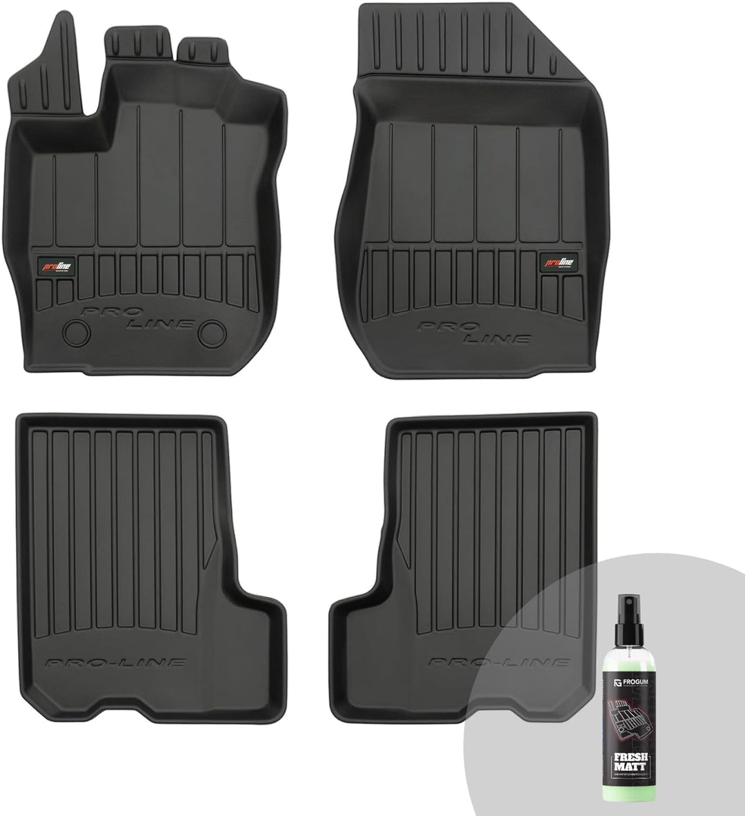 FROGUM ProLine 3D Gummimatten Exklusiven Auto Fussmatten Autofussmatten für Dacia Sandero II 2012-20