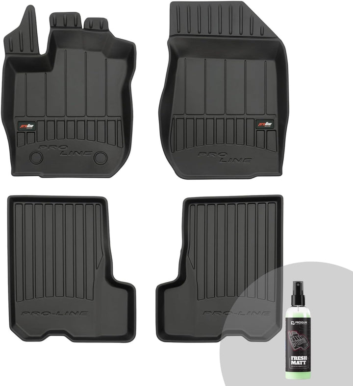 FROGUM ProLine 3D Gummimatten Exklusiven Auto Fussmatten Autofussmatten für Dacia Sandero II 2012-20