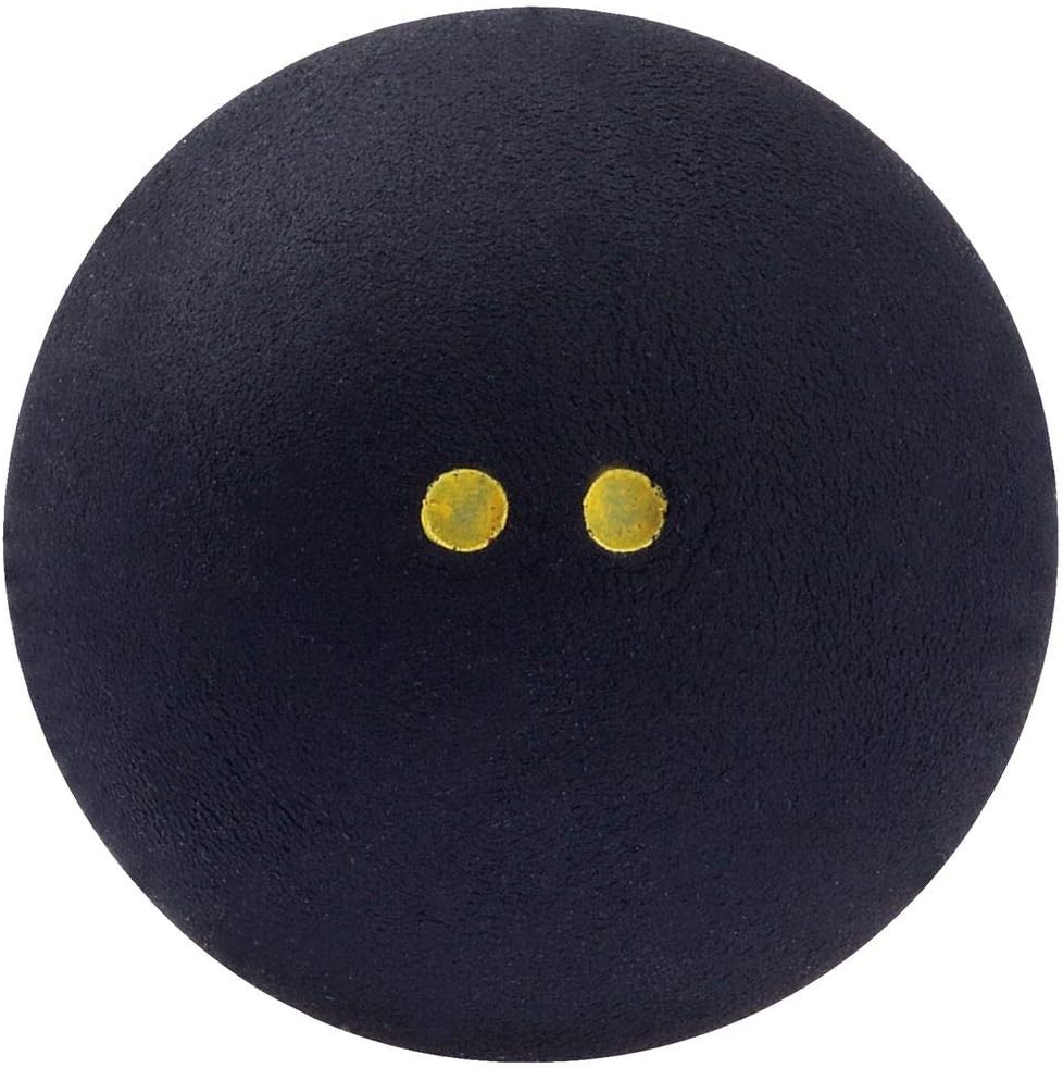 Dunlop Sports Xx Squashball – Pro Box 12-ball box Schwarz/Doppelgelber Punkt, 12-ball box Schwarz/Do