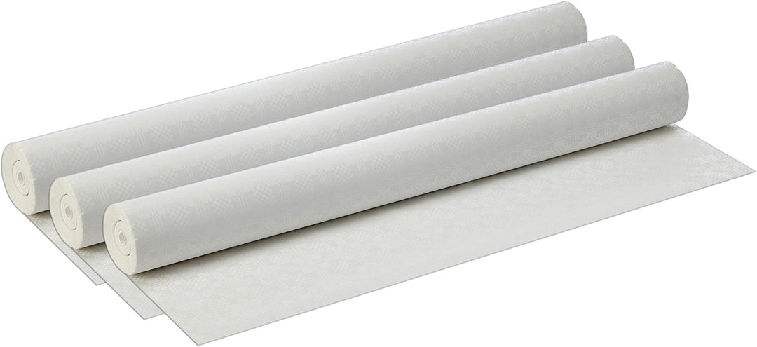 PAPSTAR 12542 Papiertischtuch mit Damastprägung, 50 m x 1 m, weiss (3 Rollen)
