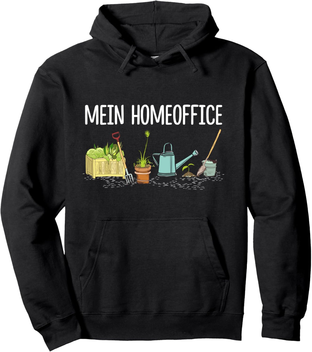Gartenarbeit Mein Homeoffice Gärtner Schrebergarten Beet Pullover Hoodie