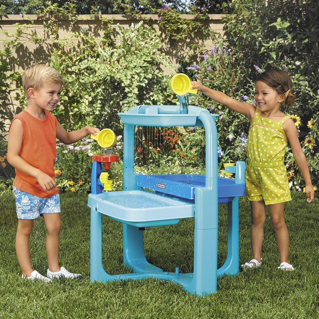 little tikes Easy Store Wassertisch - Faltbares Outdoor-Spielset mit Zubehör für Wasserspass - Lässt