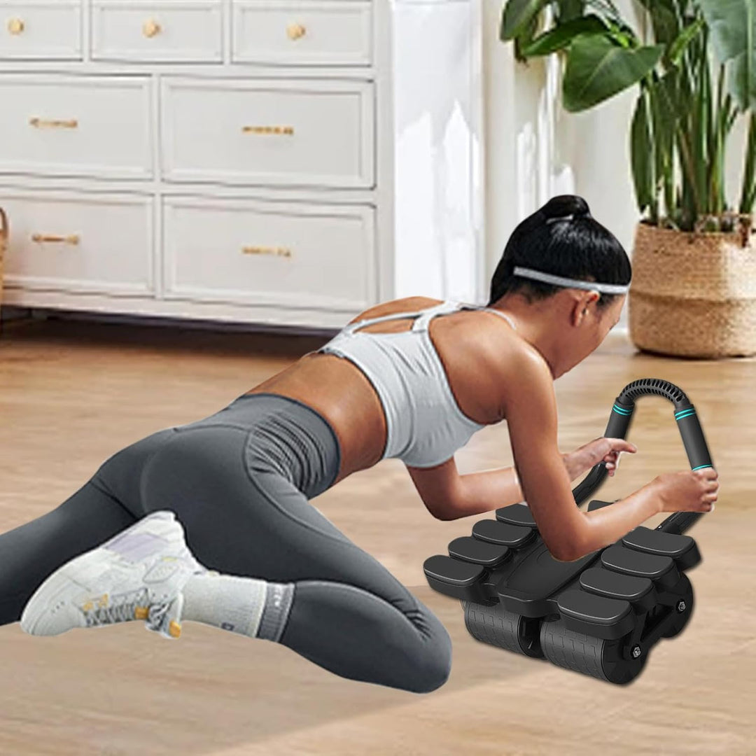 AB Rad Roller, ABS Roller, Fitnessgeräte AB -Trainer mit Ellbogenunterstützung, Bauchübungsausrüstun