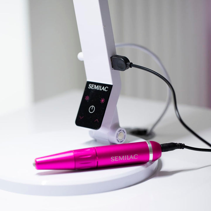 Semilac Nagelfräser Mini Pen – Kompakter Elektrischer Nagelbohrer für UV-, Gel- und Acryl-Lack, USB-