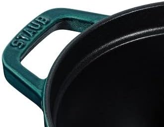STAUB Gusseisen Bräter/Cocotte, Oval 33 cm, 6,7 L, Aromaregen Funktion, Für alle Herdarten geeignet,