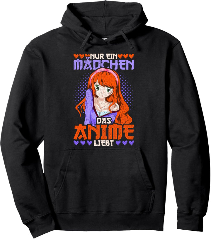 Nur ein Mädchen das Anime liebt Japanischer Otaku Anime Pullover Hoodie