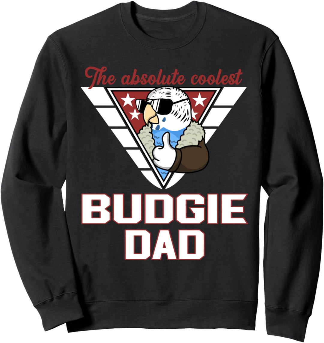 Coolest Wellensittich Papagei Papa I Blau Wellensittich Wellensittich Sweatshirt