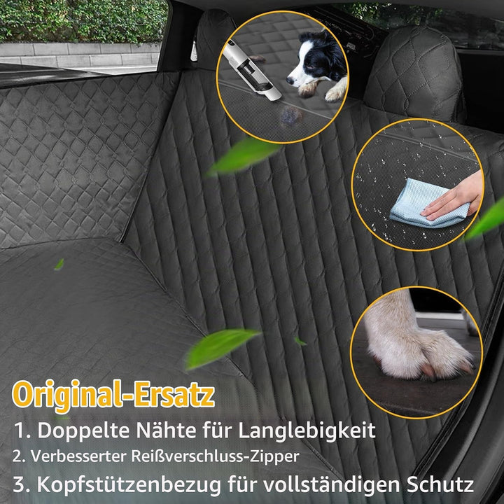 TTCR-II Kompatibel mit Autoschondecke Hund Rücksitz Tesla Model 3 Y S 2018-2023 Wasserdicht &amp; Kratzf