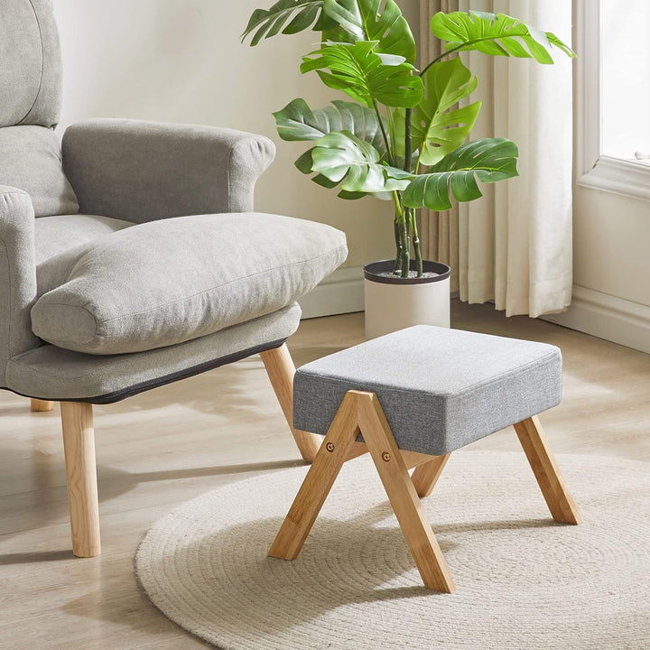 YMYNY Fusshocker, Ottoman klein, Schuhe Wechselhocker, Hilfsfusshocker, Typ A Moderner Stabiler Holz
