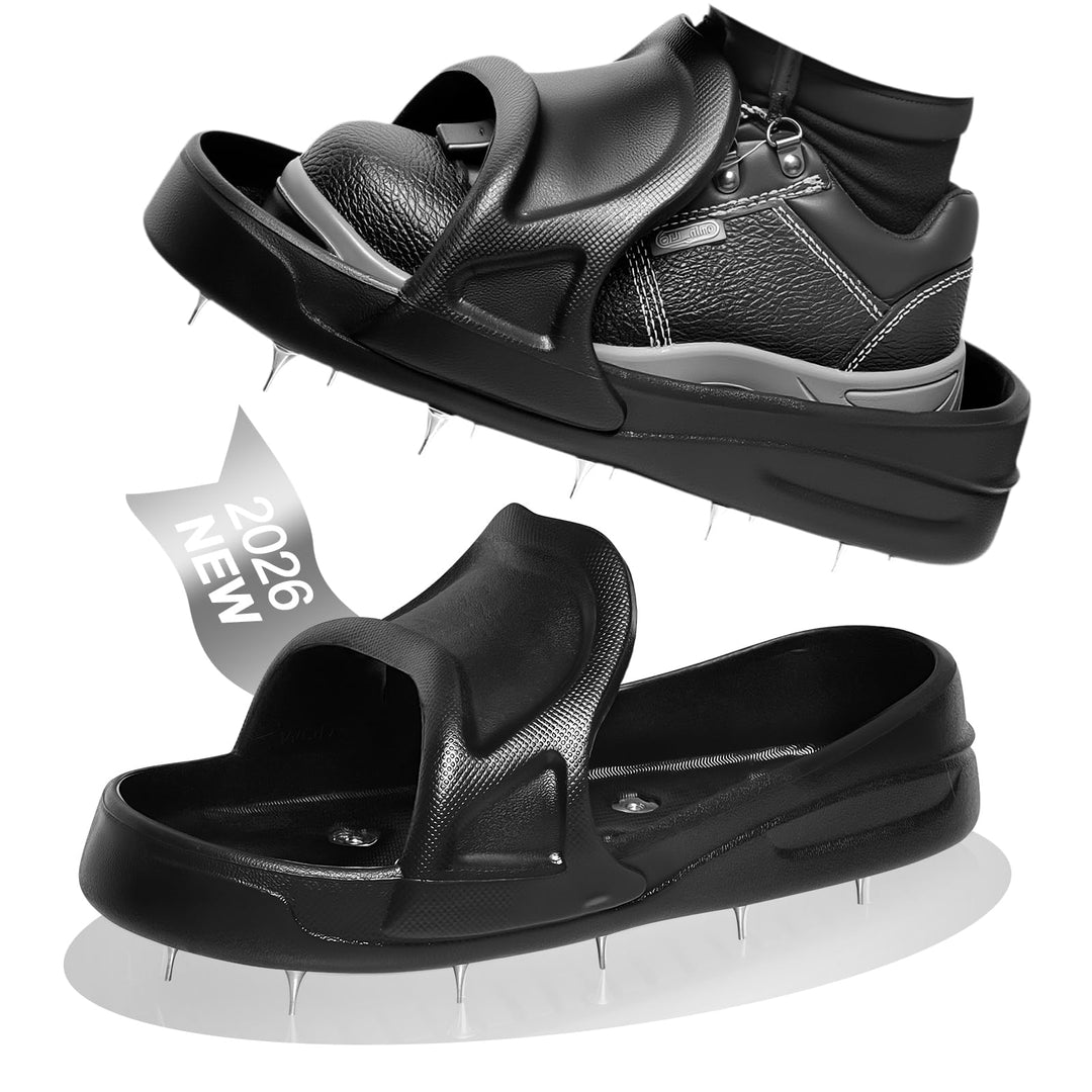 Nagelschuhe Spikes (EU40-44) | Schnell Slip-On Spike Schuhe für Ausgleichsmasse Boden | Nivelliermas