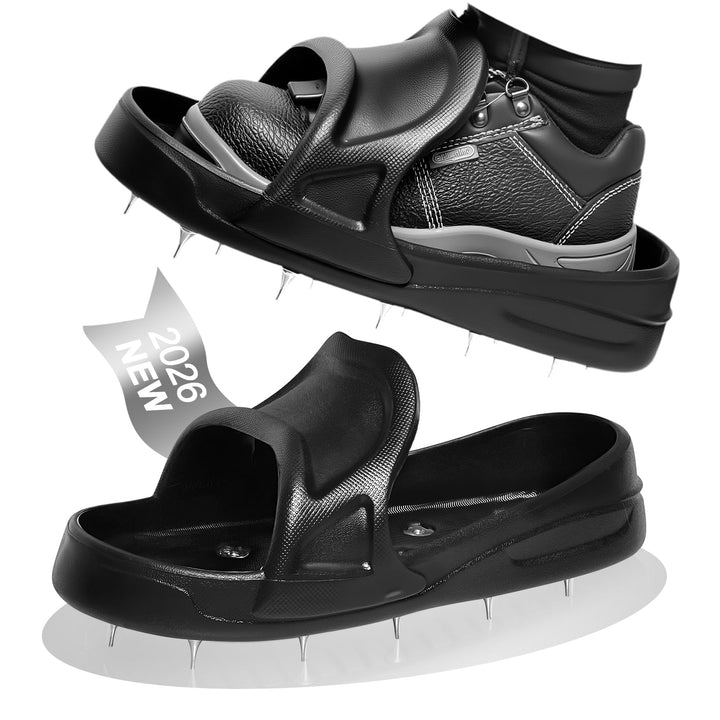 Nagelschuhe Spikes (EU40-44) | Schnell Slip-On Spike Schuhe für Ausgleichsmasse Boden | Nivelliermas