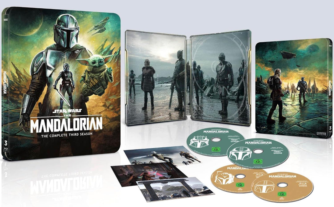 The Mandalorian - Staffel 3 - Steelbook - Limited Edition (4K Ultra HD) (+ Blu-ray) [4 Discs], 4K