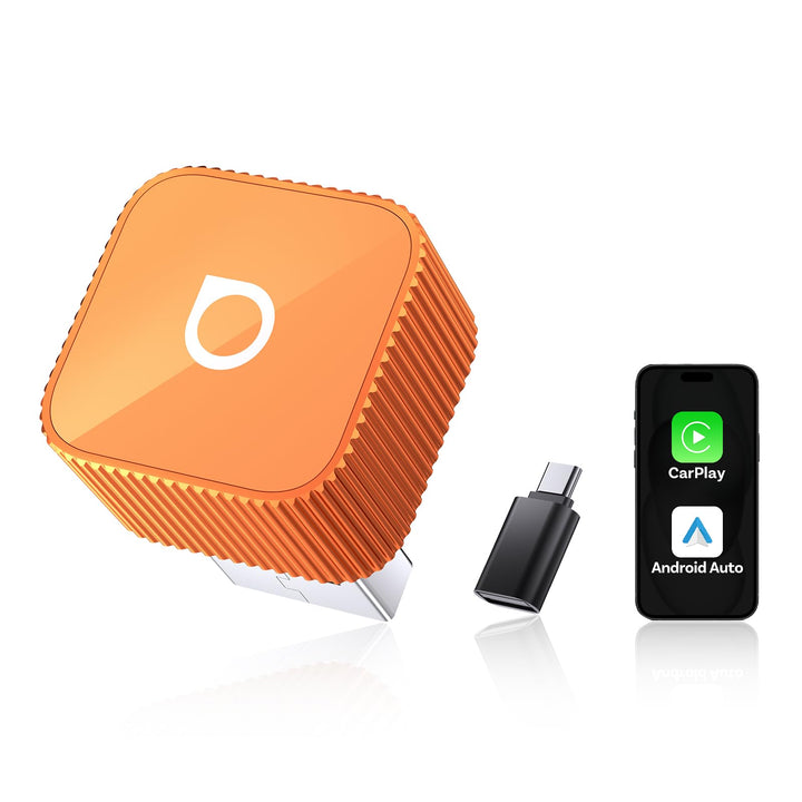 (2026 Aktualisiert) OTTOCAST Kabelloser CarPlay & Android Auto Adapter 2-in-1, Ottocast Mini Slim fü