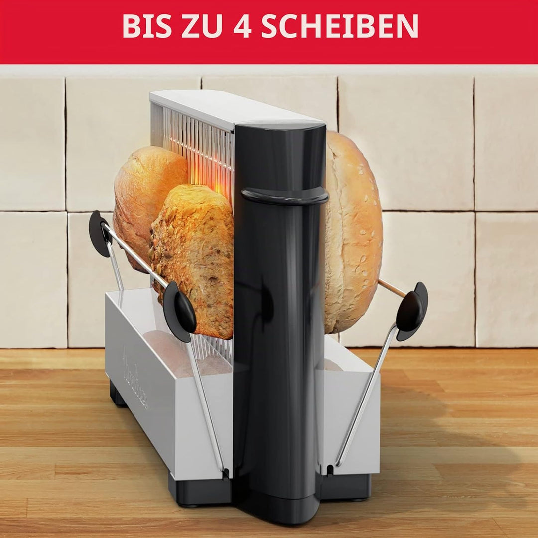 Moulinex A15453, Edelstahl, Schwarz, 1