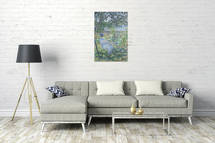 Printed Paintings Leinwand (60x80cm): Claude Monet - Terrasse in Vetheuil 60x80 cm, 60x80 cm