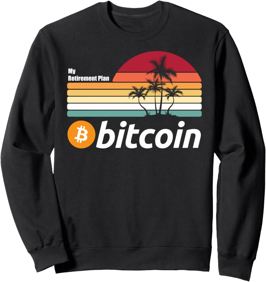 My Retirement Plan Bitcoin Shirt, Retro BTC Blockchain Sweatshirt