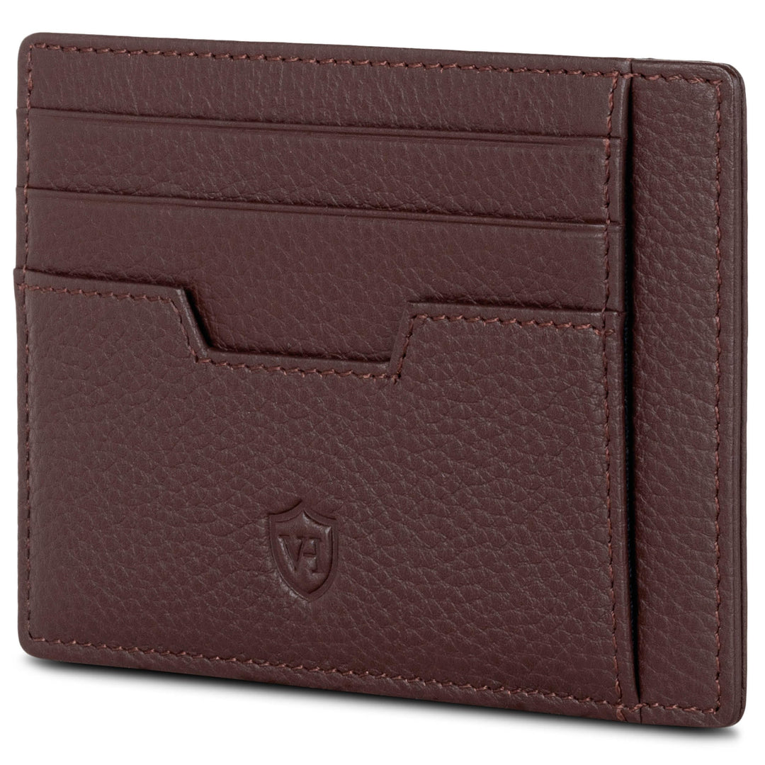 VON HEESEN® Echtleder RFID Kartenetui aus Nappa-Leder - 9 Fächer - Querformat Kreditkartenetui für D