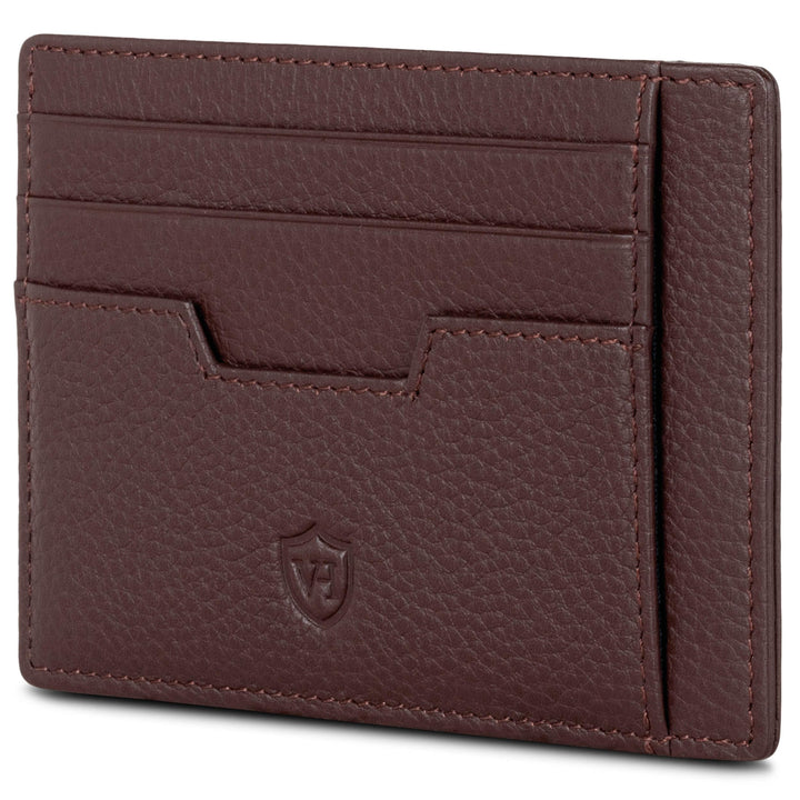 VON HEESEN® Echtleder RFID Kartenetui aus Nappa-Leder - 9 Fächer - Querformat Kreditkartenetui für D