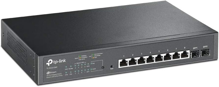 TP-Link TL-SG2210MP 8 Port Gigabit Smart PoE Switch mit 2 SFP-Slots & EAP653 AX3000 Gigabit Dualband