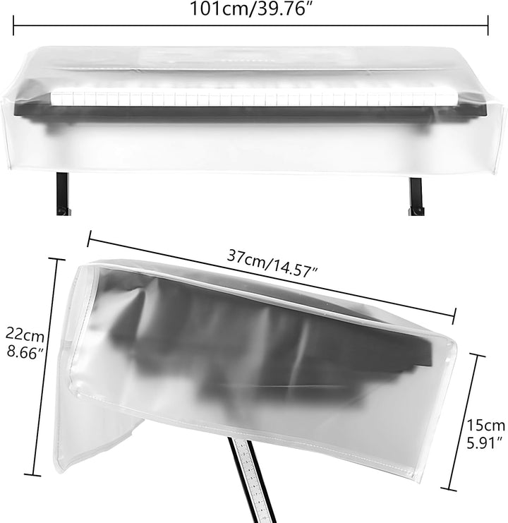 61-Tasten elektronisches Klavier Staubschutz – mattes transparentes Design für stilvollen Schutz 61k