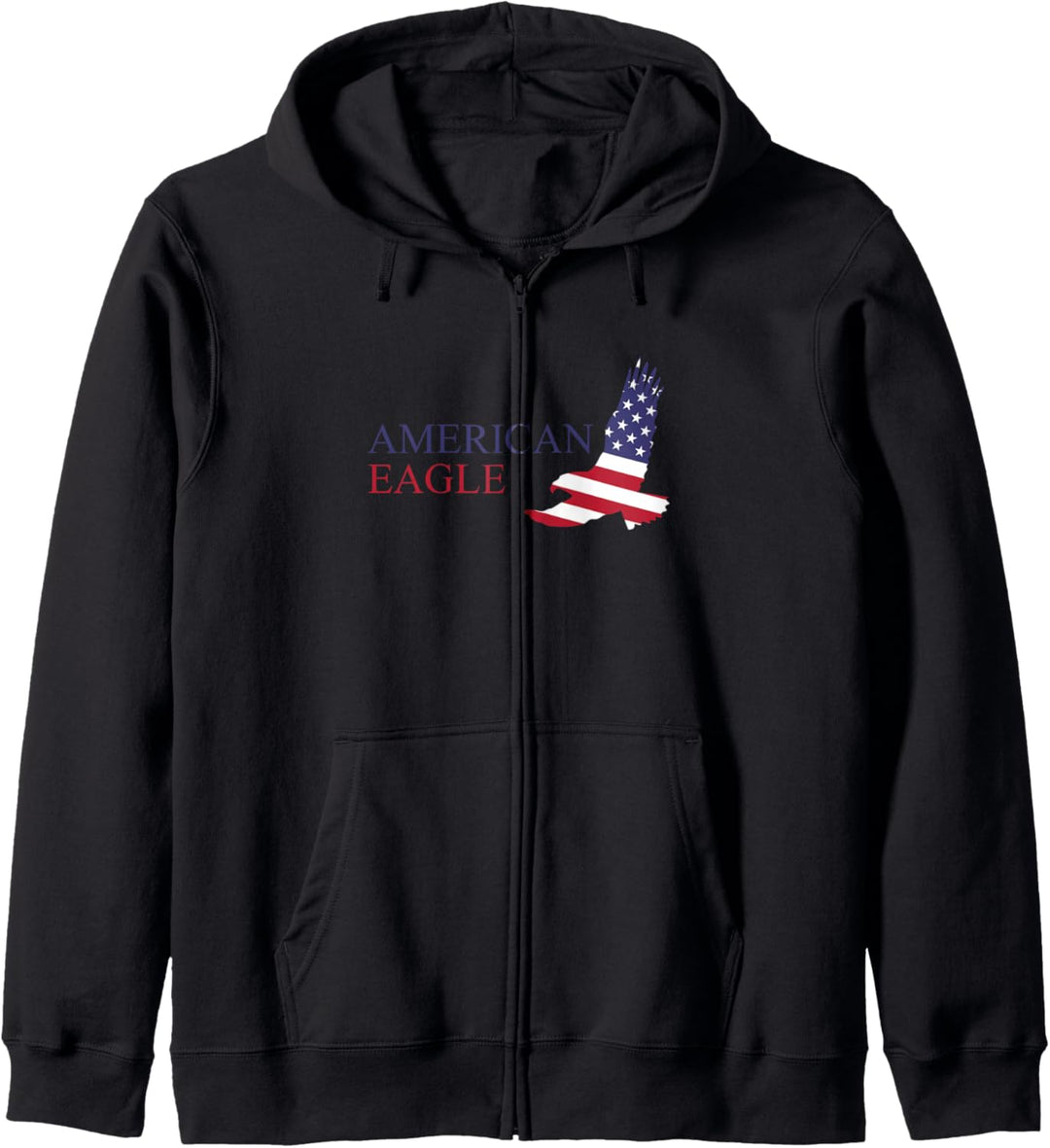 Amerikanischer Weisskopfseeadler USA Flagge 4. Juli Kapuzenjacke